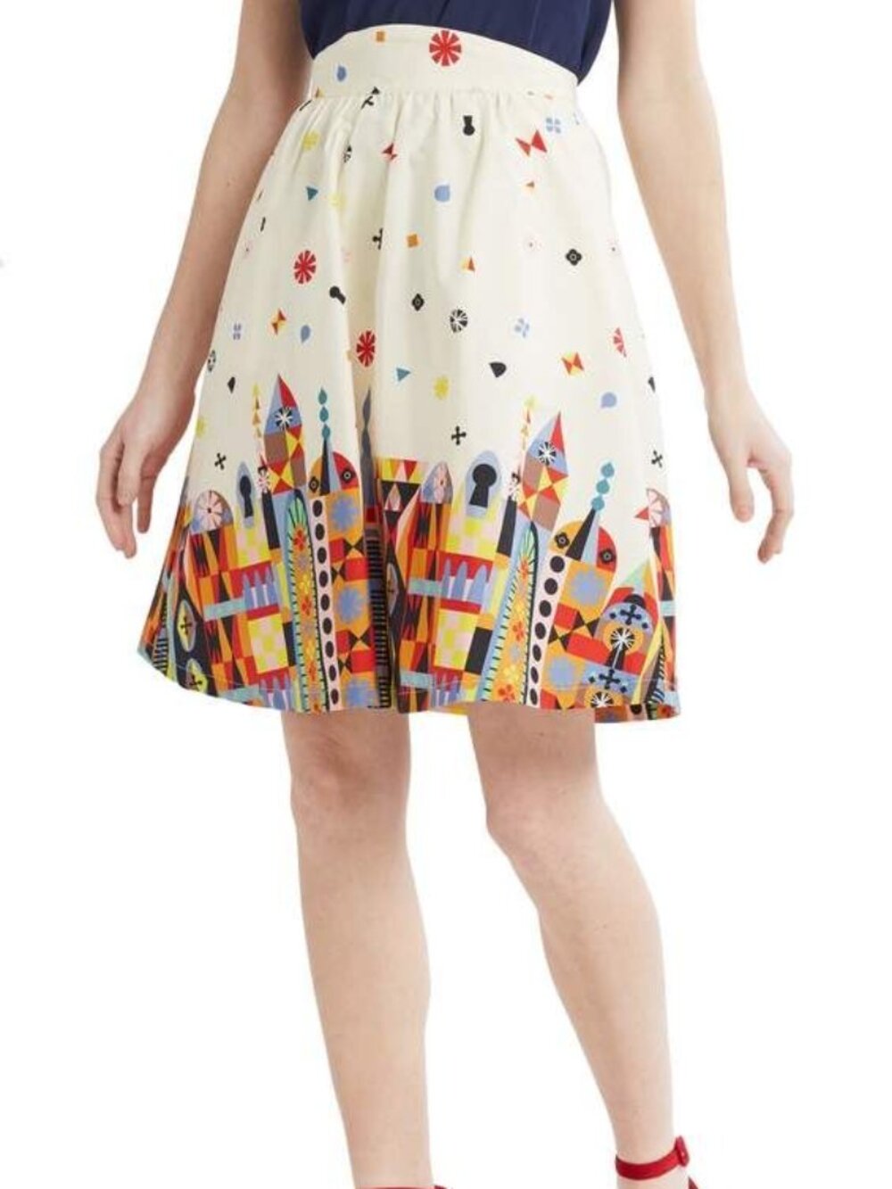 ModCloth Style Study A-Line Skirt L - Disney It's A Small World-inspired - Picture 4 of 4